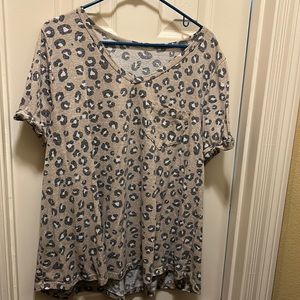 Leopard print top, boutique style